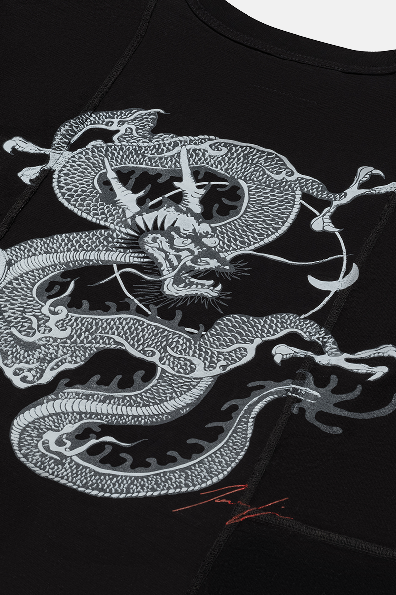 UPRISERS x Josh Lin Upcycled Reversible Dragon Graphic Tee