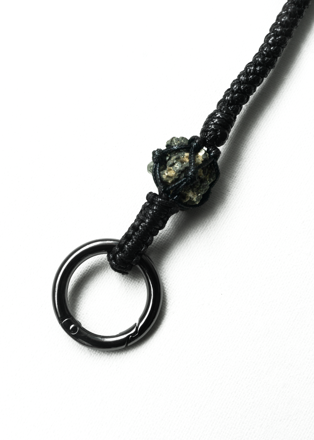 MRKT5 x SHI ZAI Woven Pyrite Phone Chain - Black