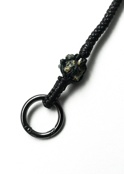 MRKT5 x SHI ZAI Woven Pyrite Phone Chain - Black