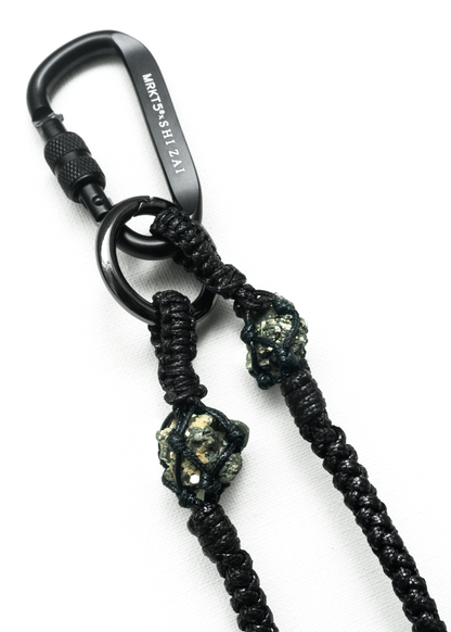 MRKT5 x SHI ZAI Woven Pyrite Phone Chain - Black