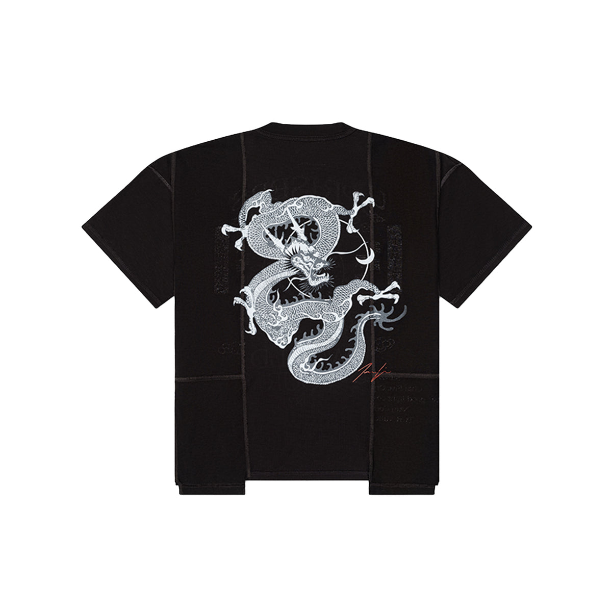 UPRISERS x Josh Lin Upcycled Reversible Dragon Graphic Tee