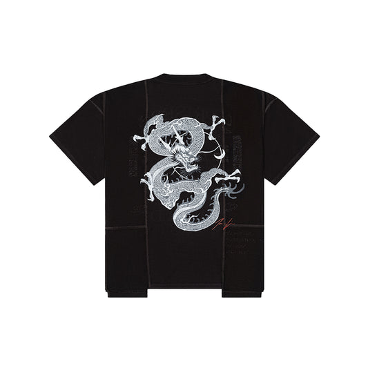 UPRISERS x Josh Lin Upcycled Reversible Dragon Graphic Tee